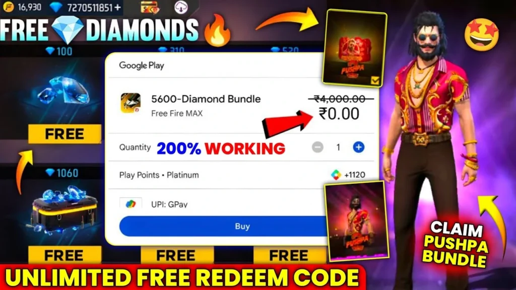 Free Fire MAX Redeem Codes