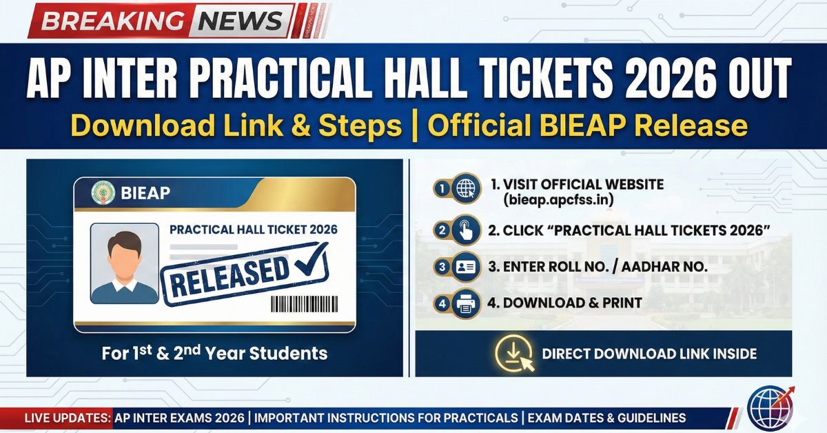 AP Inter Practical Hall Tickets 2026