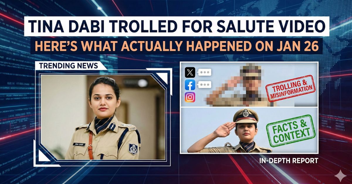 Tina Dabi Trolled for Salute Video