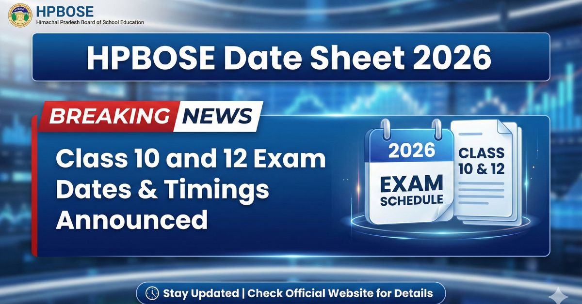 HPBOSE Date Sheet 2026