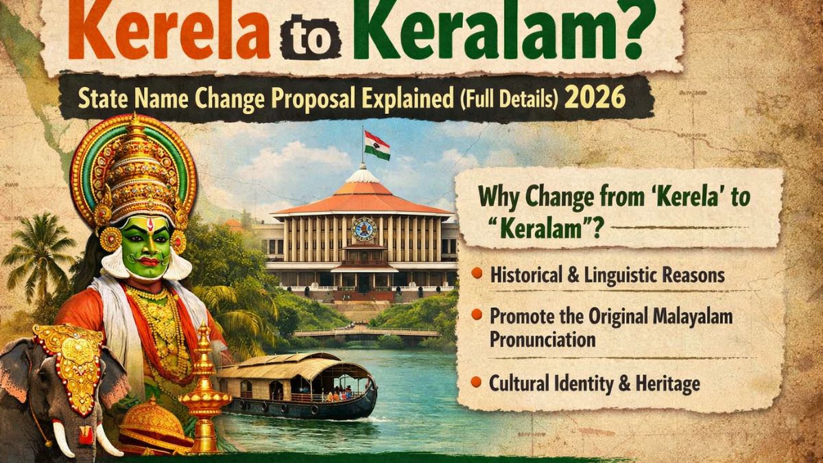 Kerela to keralam ? state name change proposal explained