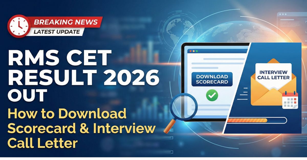 RMS CET Result 2026