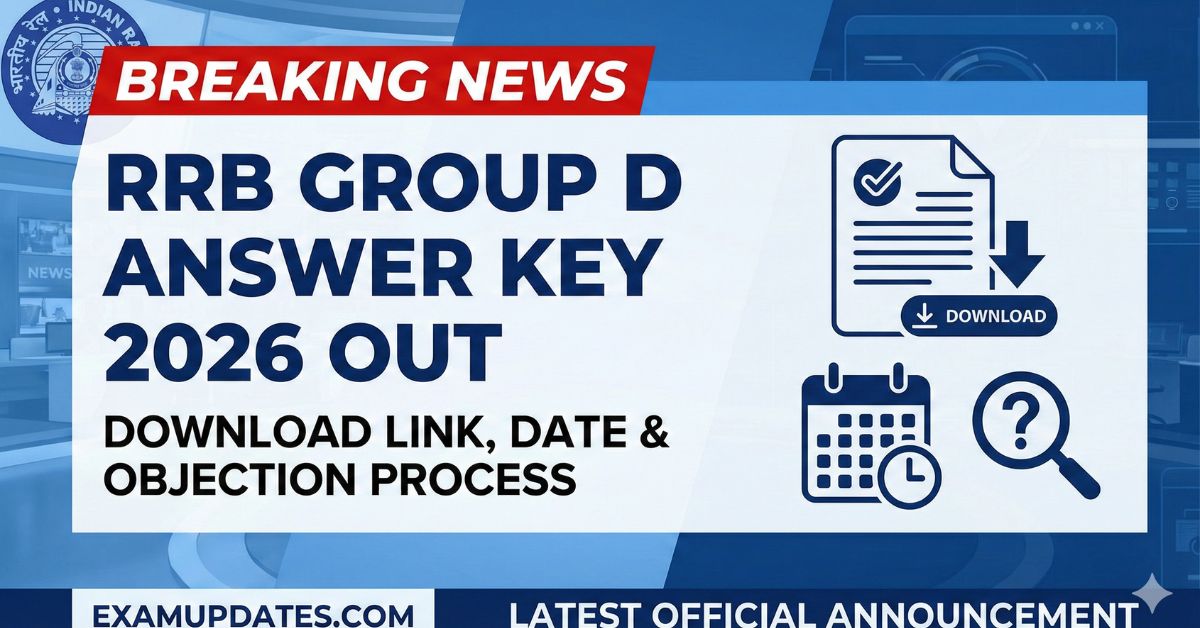 RRB Group D Answer Key 2026 Out