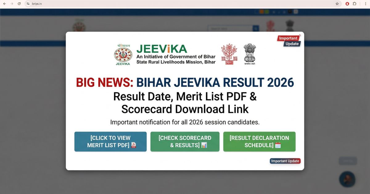 Bihar Jeevika Result 2026