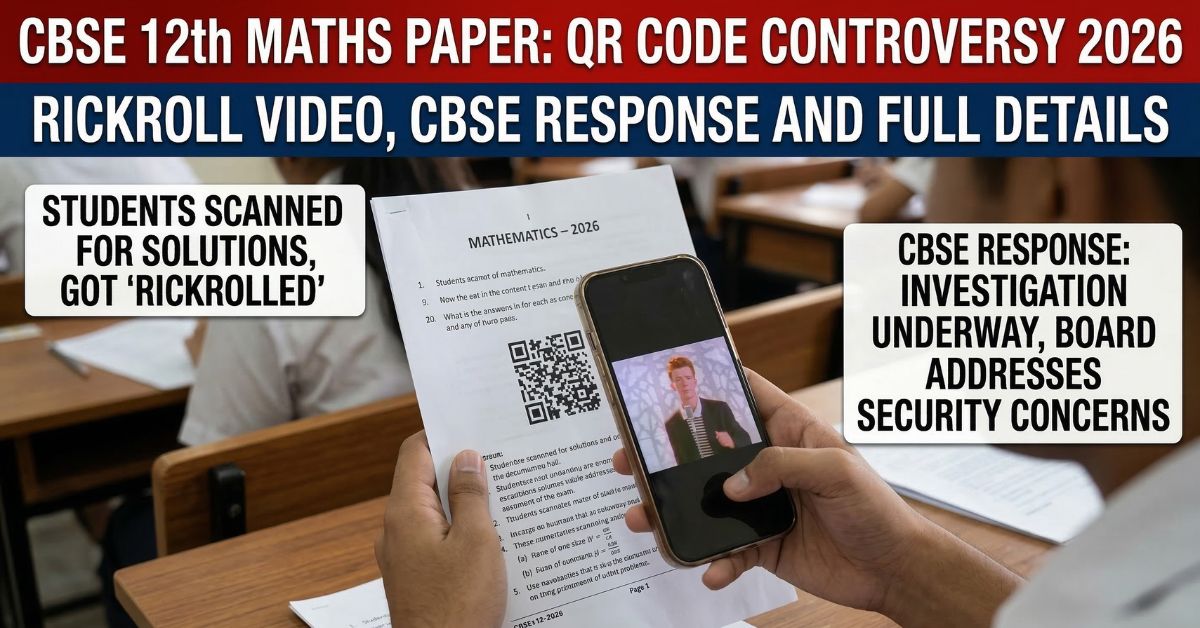 CBSE 12th Maths Paper QR Code
