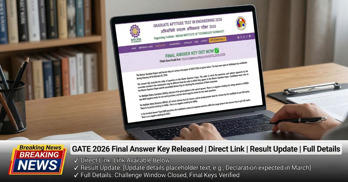 GATE 2026 Final Answer Key