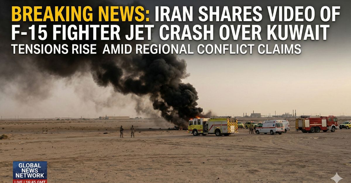 Iran Shares Video of F-15 Fighter Jet Crash