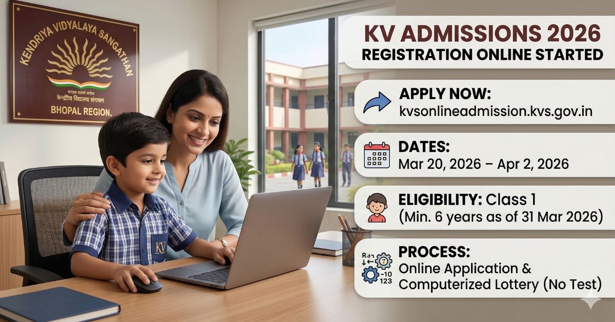 KV Admissions 2026 Registration Online