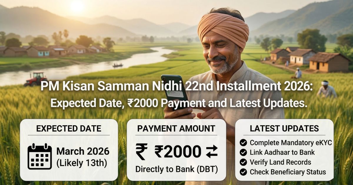 PM Kisan Samman Nidhi 22nd Installment