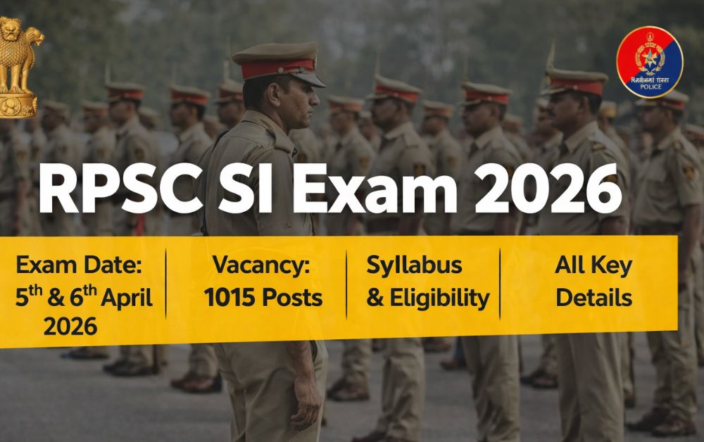 RPSC SI Exam 2026