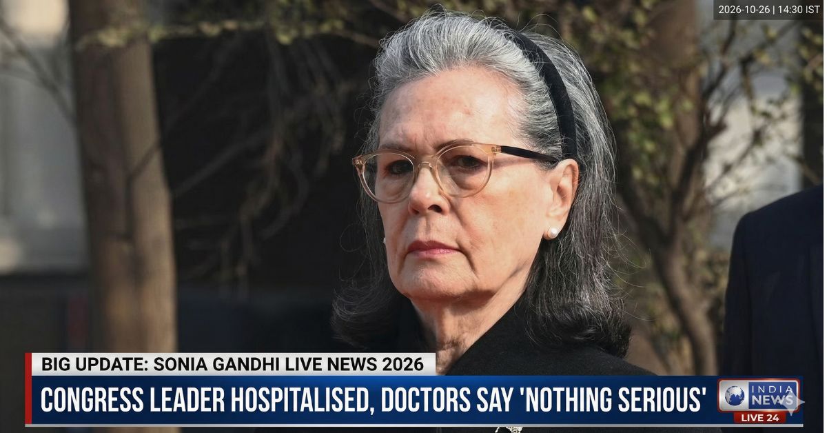 Sonia Gandhi Live News 2026