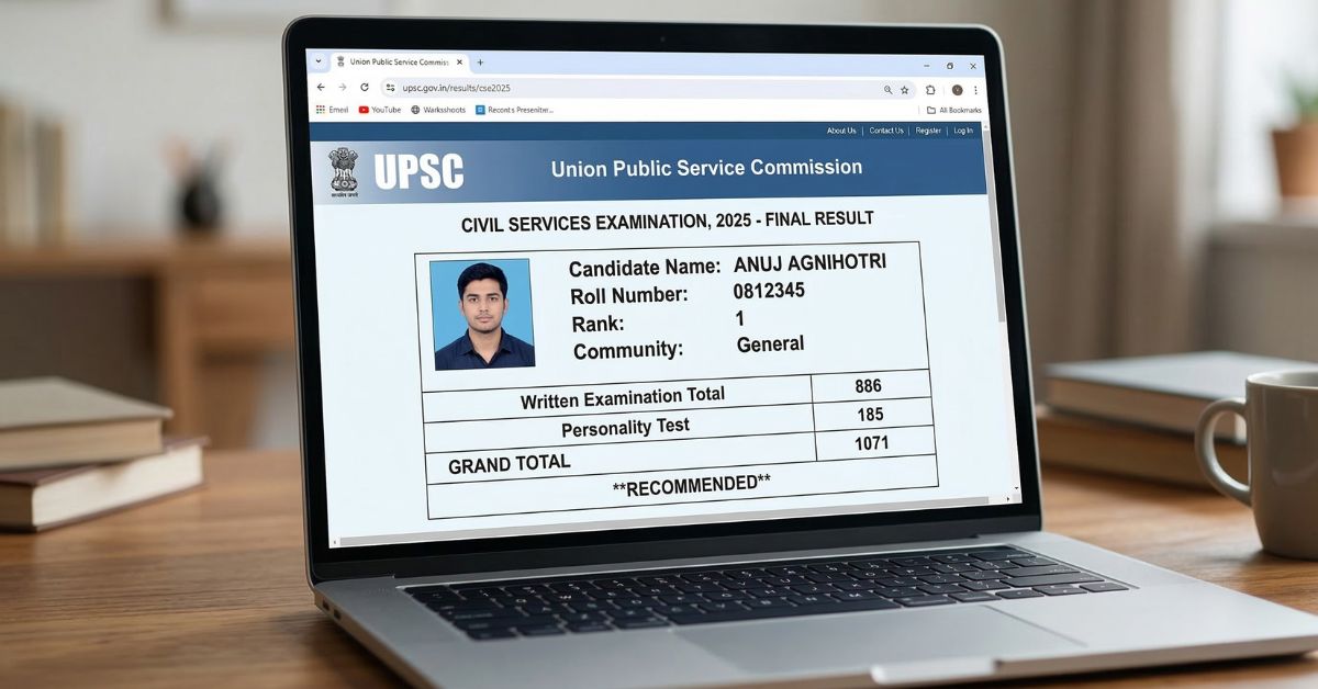 UPSC Marksheet 2025