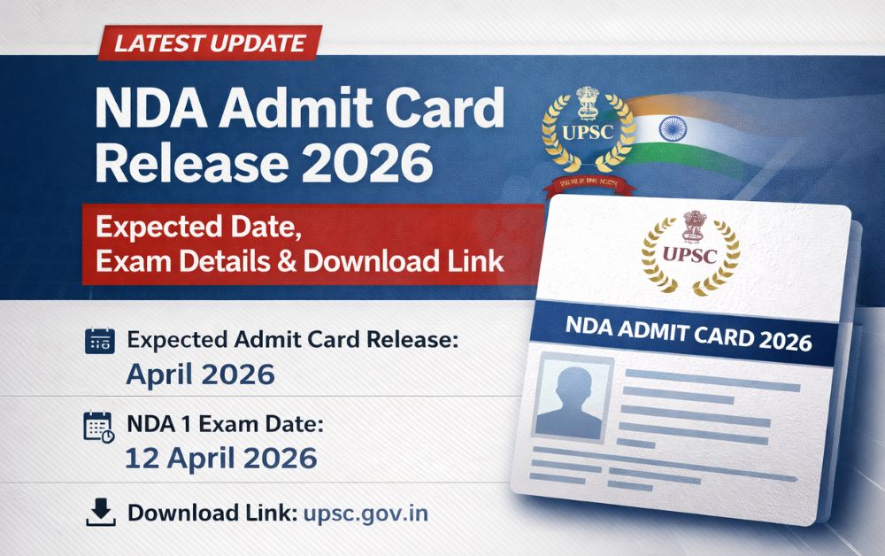 NDA Admit Card Release 2026