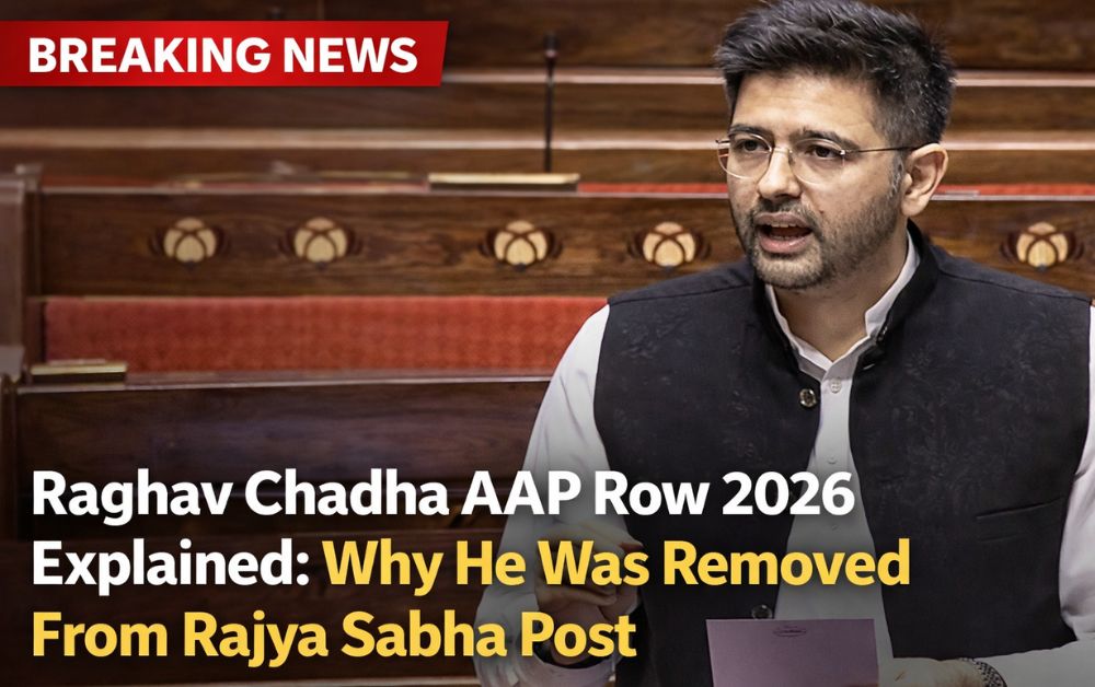 Raghav Chadha AAP Row 2026 Explained